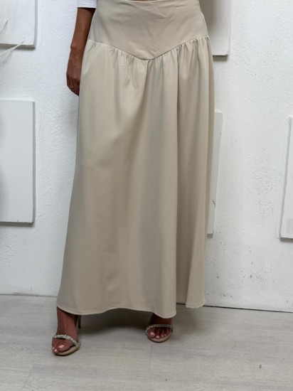 חצאית בד קומות משולש