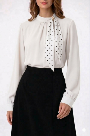 חולצה סאטן עניבה