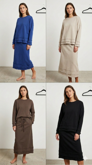 חליפה פרנצ טרי חתוך אוברסייז