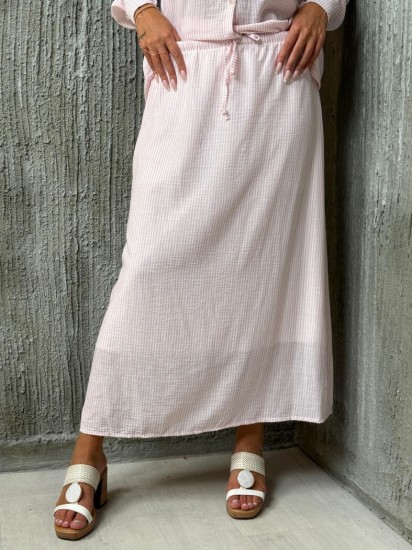 חצאית פשטן פס דק 