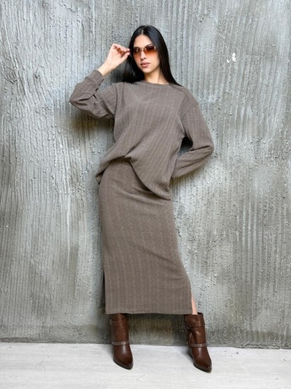 חליפת סריג צמות 