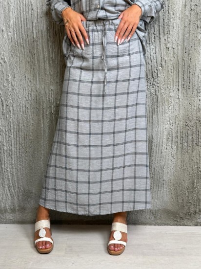 חצאית פשטן משבצות