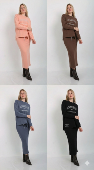 חליפה פרנצ טרי דפוס