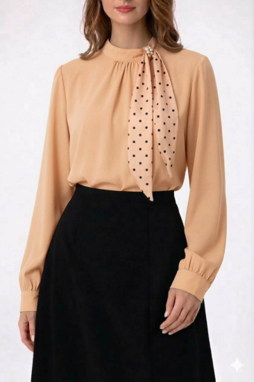 חולצה סאטן עניבה