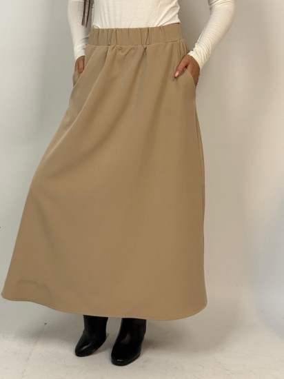 חצאית קומו כיס בצד קלוש