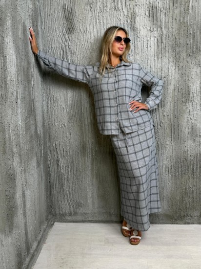 Vחליפה פשטן משבצות