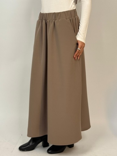 חצאית קומו כיס בצד קלוש