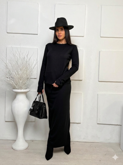 חליפה בד וופלה כפפה ארוך